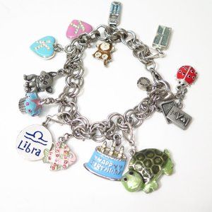 Charm it! Charm Bracelet with 13 Assorted Charms